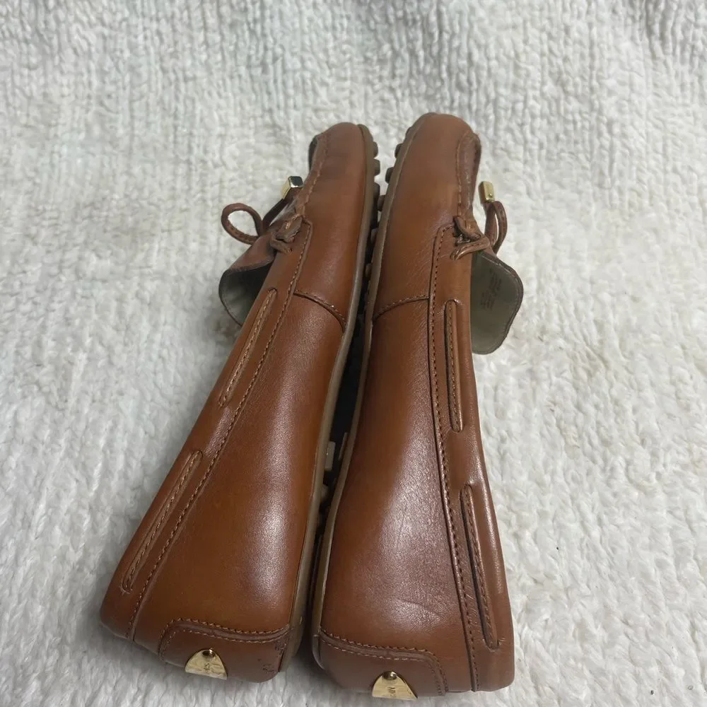 Michael Michael Kors Tan Leather Loafers SZ8M